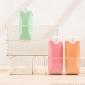 img 3 attached to Youngever Stackable Organizer Container Refrigerator Storage & Organization