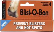 🩹 sawyer blist-o-ban blister protection: sam medical adhesive grade footwear, pack of 4 bandages логотип