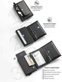 img 2 attached to 💼 VULKIT Men's Accessories: Blocking Genuine Banknote Compartment Wallets, Card Cases & Money Organizers