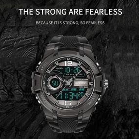 img 3 attached to 🏆 Koodea 6015 Outdoor Sport Military Men's Watch: Waterproof Quartz Wristwatch for Men - Stopwatch Included!