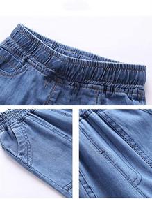 img 2 attached to Elastic Style Deep 👖 Blue Boys' Jeans Clothing by Mallimoda