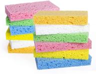 🧽 sponges - 12 pack of cellulose compressed kitchen and bathroom sponges for dishes logo