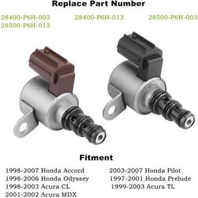 img 3 attached to 🔧 Дуби Авто Магазин Электромагнитный клапан трансмиссии для Acura TL CL MDX Civic Accord Prelude Pilot Odyssey 1998-2006 - Модель: 28400-P6H-013 28500-P6H-013