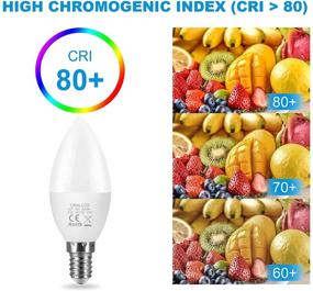img 1 attached to 💡 E12 LED Candelabra Light Bulbs - High Brightness 40 Watt Equivalent