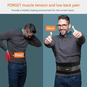 img 1 attached to 🔥 Freetoo Lower Back Pain Relief Braces with 4X Stronger Support - 2-Piece Back Support Belt Featuring Pulley System for Men/Women at Work - Anti-Skid Waist Support for Sciatica (Size S)