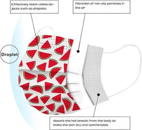 img 3 attached to Fruit Disposable Face_Masks Summer Adults