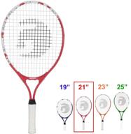 🎾 gamma sports junior tennis racquet: quick kids 19 inch tennis racket - prestrung youth tennis racquet for boys and girls - 93 inch head size logo