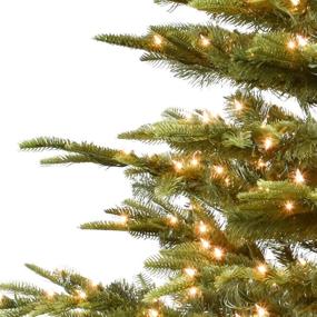 img 3 attached to 🎄 Puleo International 4.5ft Pre-Lit Aspen Fir Artificial Christmas Tree with 250 Clear Lights - UL Listed & Green