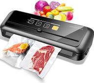 🔒 megawise vacuum sealer machine with 80kpa suction power, bags, cutter, and external vacuum system – compact one-touch automatic food saver with dry moist fresh modes, ideal for all saving needs logo