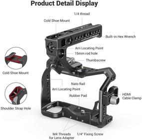 img 2 attached to Enhance Your Sony Alpha 7S III with SMALLRIG Camera Cage Kit Master Kit - HDMI Cable Clamp, NATO Rail, and Top Handle Included!