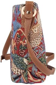 img 2 attached to 🍓 Signare Women's Handbags & Wallets and Satchels with Adjustable Cross Body Strap in Strawberry Tapestry Design