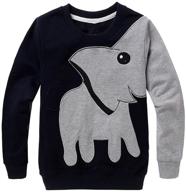 kid elephant cartoon sweatshirt cm t-shirt - boys' fashion hoodies & sweatshirts logo