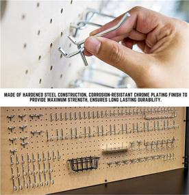 img 2 attached to 🔧 HILTEX 53108 Metal Pegboard Hooks and Accessories Set: A Versatile 100-Piece Hanging Tool Set for Optimum Garage Organization, Wall Hanging, Shelving, and Craft Organizing!