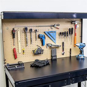 img 1 attached to 🔧 HILTEX 53108 Metal Pegboard Hooks and Accessories Set: A Versatile 100-Piece Hanging Tool Set for Optimum Garage Organization, Wall Hanging, Shelving, and Craft Organizing!