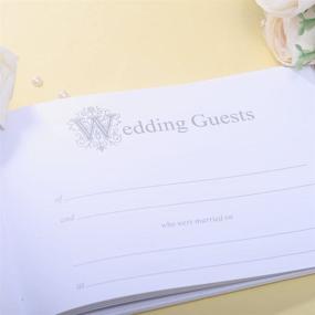 img 3 attached to Ivory Luxe Crystal Wedding Guest Book and Pen Set by KateMelon: Elegance & Opulence for Your Special Day