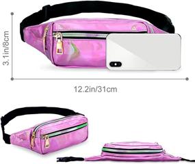 img 3 attached to 🎒 Premium LIVACASA Waterproof Fanny Packs for Men and Women - Ideal for Sports, Running, Cycling, and Outdoor Activities