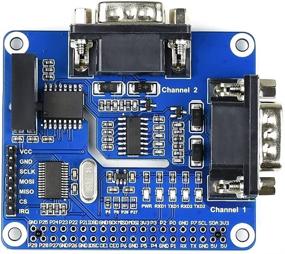 img 3 attached to Расширитель Waveshare 2-Channel Isolated RS232 HAT для Raspberry Pi SC16IS752+SP3232 с защитными цепями, изоляцией питания, магнитной изоляцией ADI и TVS-диодом