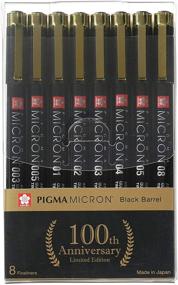 img 4 attached to 🖊️ Review: Sakura Pigma Micron Black Barrel Anniversary Edition Fineliners - Set of 8: Worth the Hype?