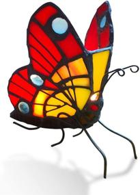 img 4 attached to 🦋 FUMAT Tiffany Stained Glass Butterfly Candle Holders - Exquisite Wedding Gifts and Elegant Home Decor