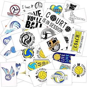 img 4 attached to Stickers Waterproof Skateboard Scrapbook Volleyball