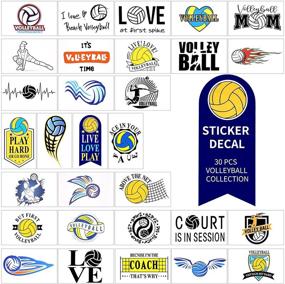 img 3 attached to Stickers Waterproof Skateboard Scrapbook Volleyball