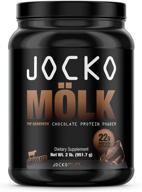 🥛 jocko mölk: grass-fed whey isolate protein powder with chocolate flavor - sugar-free monkfruit blend - amino acids and probiotics - 31 servings - 2 pounds logo