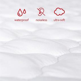 img 3 attached to 🛏️ Waterproof Playard Mattress Pad Sheet for 4moms Playard - Fits Breeze Plus & Breeze GO Playard, Pack N Play Sheet for 28" x 40" Mattress - Protector & Cover
