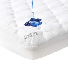 img 4 attached to 🛏️ Waterproof Playard Mattress Pad Sheet for 4moms Playard - Fits Breeze Plus & Breeze GO Playard, Pack N Play Sheet for 28" x 40" Mattress - Protector & Cover