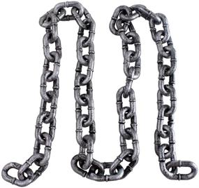 img 4 attached to 👻 Spooktacular HAZOULEN 6-Foot Long Plastic Halloween Chain Costume Prop: The Ultimate Decoration for a Hauntingly Good Time