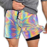 lishuang rainbow reflective hip hop fluorescent logo