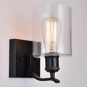 img 3 attached to Brighten Up Your Space with Berliget 2 Pack Farmhouse Industrial Black Wall Sconces