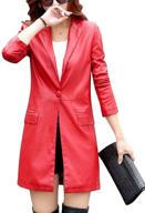 🧥 tanming women's casual leather windbreaker: stylish coats, jackets & vests for women logo