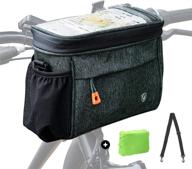 🚲 bike handlebar insulated bag: waterproof front phone & cooler storage pouch with tpu touch screen for cycling & outdoor adventures logo