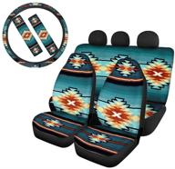 fkelyi car front seat covers bucket saddle blanket with rear bench cover logo