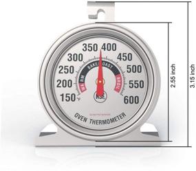 img 3 attached to Efeng NSF-approved 3-Inch Dial Oven Thermometer for Gas Ovens - Accurate, Easy-to-Read, Extra Large Display Showing Marked Temperatures for Professional and Home Kitchen Cooking (1)