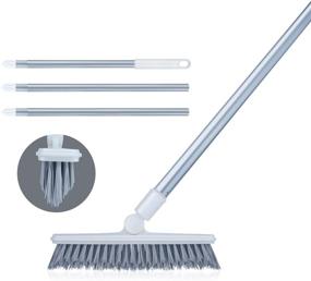 img 4 attached to 🧹 Efficient Gap Dust Cleaning Brush with Extension Arm - Ideal for Wall, Tile, Floor, Window, Door, and Narrow Gap Areas