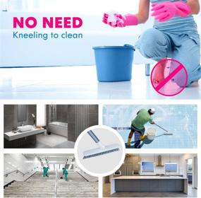 img 1 attached to 🧹 Efficient Gap Dust Cleaning Brush with Extension Arm - Ideal for Wall, Tile, Floor, Window, Door, and Narrow Gap Areas