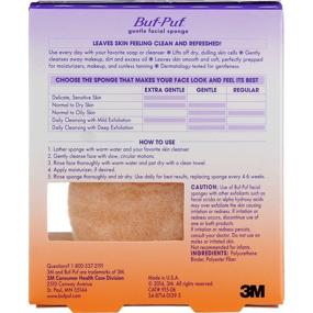 img 2 attached to Buf Puf Gentle Facial Sponge: Size 1s for Effortless Exfoliation