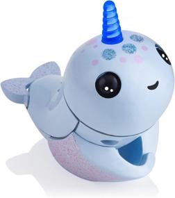 img 2 attached to 🦄 Enhanced SEO: WowWee Fingerlings Light-Up Narwhal Interactive Puppets & Puppet Theaters