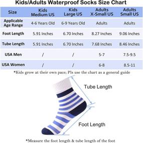 img 2 attached to 🧦 RANDY SUN Boys Outdoor Sports Sock, 100% Waterproof Socks for Hiking, Skiing, and Fishing (1 Pair)