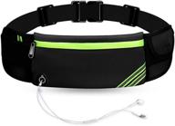 🏃 waterproof reflective running waist pack - lbw slim workout fanny pack with cell phone holder for fitness, jogging, hiking, and travel - adjustable waist pouch bag for men and women logo