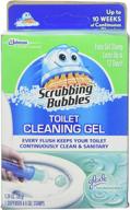 🚽 scrubbing bubbles toilet gel rain shower: 1 dispenser & 6 gel stamps (2 pack) - varying packaging included logo