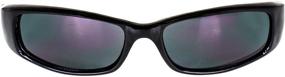 img 3 attached to 🕶️ Black Frames Super Dark Lens Motorcycle Sunglasses - Bad Attitude Eyewear