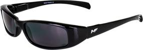 img 4 attached to 🕶️ Black Frames Super Dark Lens Motorcycle Sunglasses - Bad Attitude Eyewear