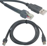 🔌 blastcase usb a male to rj45 cable 7ft 2m for symbol barcode scanner ls4278 ls2208 2208ap - improve connectivity and efficiency! logo