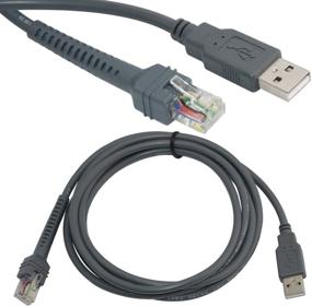 img 4 attached to 🔌 BlastCase USB A Male to RJ45 Cable 7ft 2M for Symbol Barcode Scanner LS4278 LS2208 2208AP - Improve Connectivity and Efficiency!