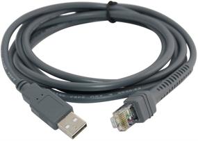 img 2 attached to 🔌 BlastCase USB A Male to RJ45 Cable 7ft 2M for Symbol Barcode Scanner LS4278 LS2208 2208AP - Improve Connectivity and Efficiency!