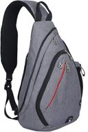 🎒 pioneeryao sling backpack crossbody shoulder: lightweight durability and stylish convenience логотип