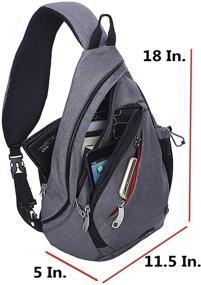 img 3 attached to 🎒 Pioneeryao Sling Backpack Crossbody Shoulder: Lightweight Durability and Stylish Convenience