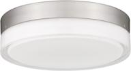 💡 autelo 11" led flush mount ceiling lights in brushed nickel - 3000k bedroom light fixture for living room, kitchen, and hallway - c2040 st led логотип